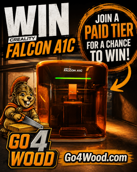 Win a Creality Falcon A1C — join a paid tier for a chance to win